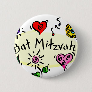 Bat Mitzvah 2 Inch Round Button
