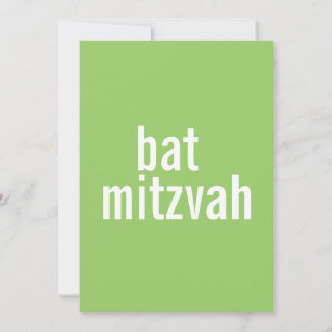 Bat Mitzvah Announcements {Light Green}