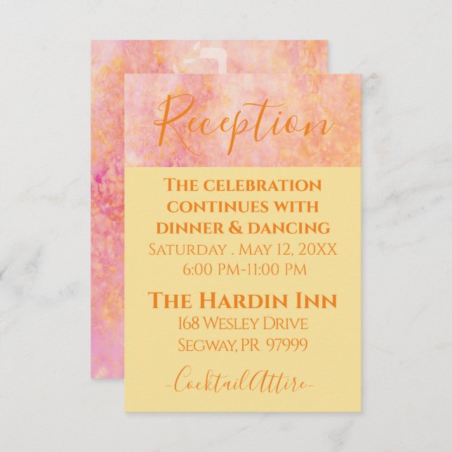 Bat Mitzvah Bar Mitzvah Simply Subtle Enclosure Card (Front/Back)