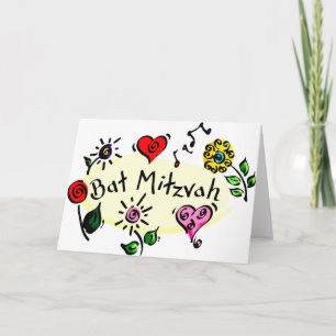 Bat Mitzvah Card