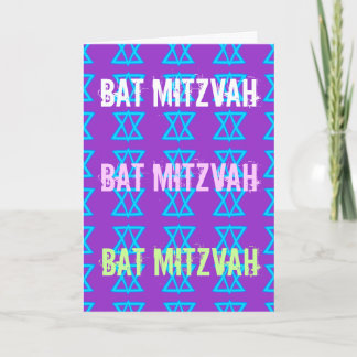 BAT MITZVAH card