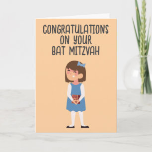 bat mitzvah congratulations cards