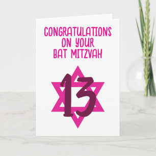bat mitzvah congratulations cards