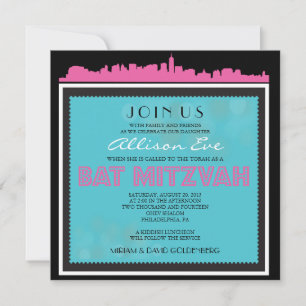 BAT MITZVAH DE BROADWAY CLASSIQUE Invitation en ro