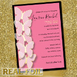Bat Mitzvah Dimensional Butterfly Border<br><div class="desc">Bar Mitzvah and Bat Mitzvah invitation sets designed by Umua. Printed and shipped by Zazzle or its partners.</div>