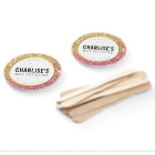 BAT MITZVAH FAN selfie glitzy gold pink glitter