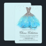Bat Mitzvah Glitter Dress Diamond Invitation<br><div class="desc">Bat Mitzvah Glitter Dress Diamond Invitation</div>