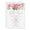 Bat Mitzvah Gold Script Pink Floral Watercolor