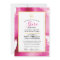 BAT MITZVAH gold star pink watercolor invite SHIRA