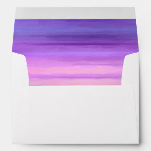 Bat Mitzvah Gold Star Purple Pink Envelope