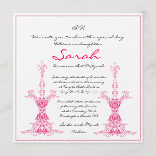 Bat Mitzvah Invitation