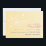 BAT MITZVAH INVITE stylish typography ombre yellow<br><div class="desc">Set the tone for this special occasion with a high quality, personalized BAT MITZVAH INVITATION for your daughter! Wow your friends and family with this little number. Setup as a template it is simple enter details of the event - it is just so easy!! TIP :: 1. To resize /...</div>
