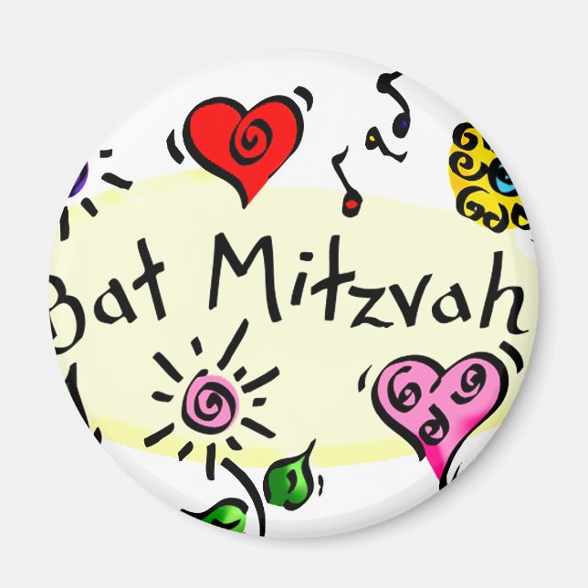 Bat Mitzvah Magnet (Front)