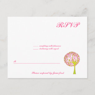 Bat mitzvah Mariage rose Arbre Douce 16 RSVP