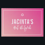 BAT MITZVAH modern star bright pink gradient Guest Book<br><div class="desc">by kat massard >>> https://linktr.ee/simplysweetpaperie <<<</div>