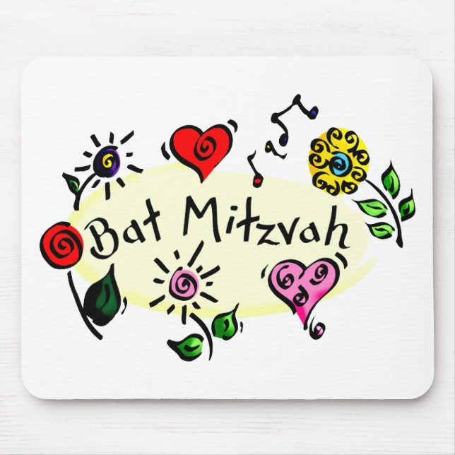 Bat Mitzvah Mouse Pad (Front)