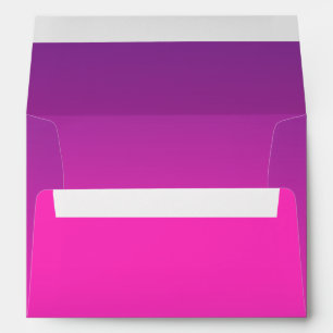 Bat Mitzvah Pink to Purple Ombre Envelope