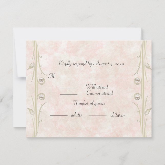 Bat Mitzvah RSVP Card (Front)