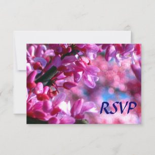 Bat mitzvah RSVP  de fleurs rouges roses
