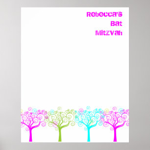 Bat Mitzvah Sign In Board