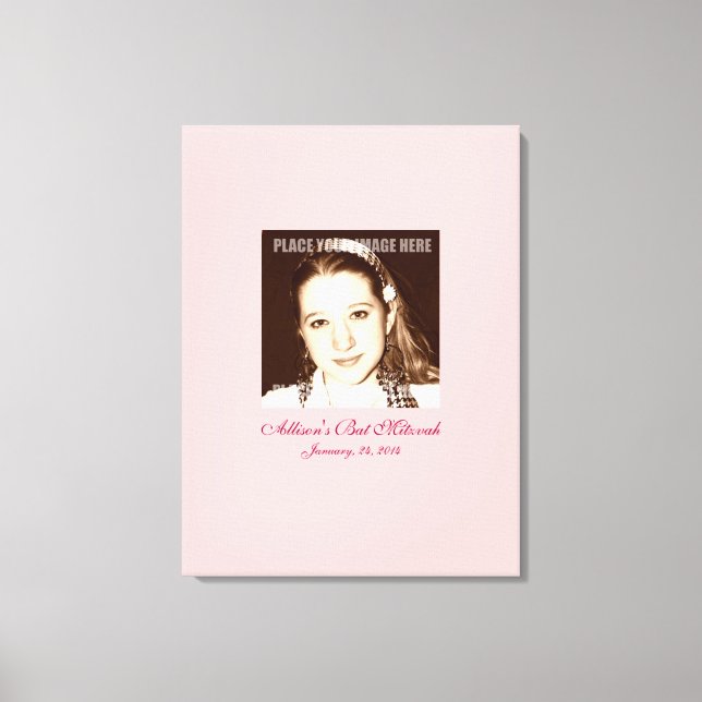 Bat Mitzvah Sign In Party Board (Front)