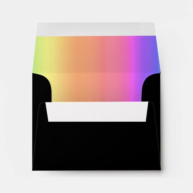 Bat Mitzvah Star of David Rainbow Envelopes (Back (Bottom))