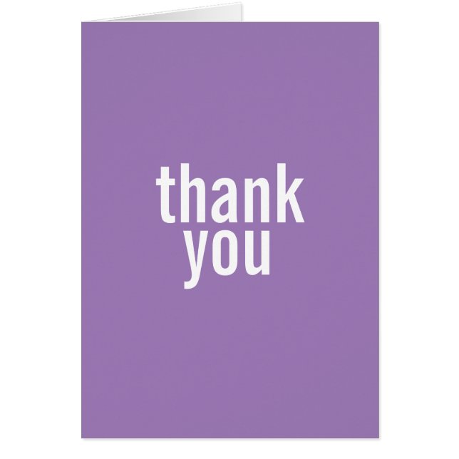 Bat Mitzvah Thank You Cards {Purple} (Front)