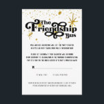 Bat Mitzvah Transportation Details Card<br><div class="desc">This enclosure card will let your guests know how children will be transported to the party. This classy Black & Gold design suite is the perfect way to celebrate the party of the year. Add your custom wording to this design by using the "Edit this design template" boxes on the...</div>