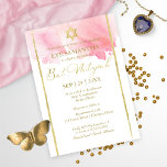 Bat Mitzvah Watercolor Invitation | Abstract Pink<br><div class="desc">Join the magic of tradition and style with our 'Pink Watercolor' Mitzvah Bat Invitations! These invites,  drenched in soft hues of blush,  showcase your special event with elegance and heart. Elevate your celebration with these artistic keepsakes that guests are bound to cherish. Unfold memories in style.</div>