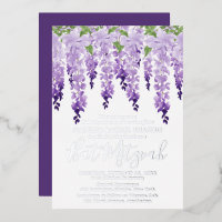 Bat Mitzvah Watercolor Wisteria Corporate Logo