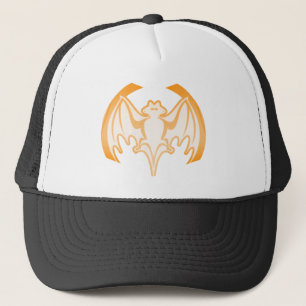 Bat Orange Inv The MUSEUM Zazzle Gifts Trucker Hat