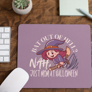 Bat Out of Hell? Nah, Just Mom at Halloween Mouse Pad