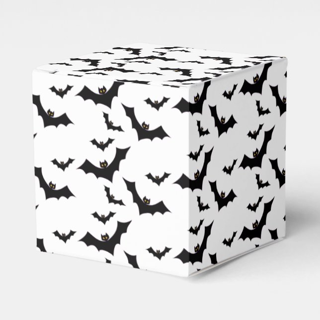 Bat Pattern Favor Box (Front Side)