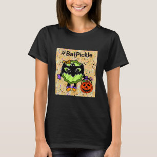 Bat Pickle Funny Halloween Pickle T-Shirt