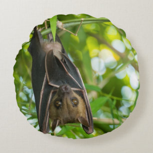 Bat Round Pillow
