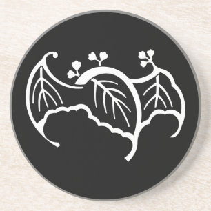 Bat-shaped paulownia coaster