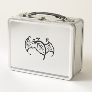 Bat shaped paulownia metal lunch box
