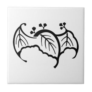 Bat shaped paulownia tile