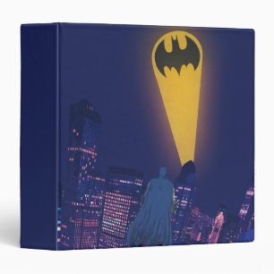 Bat Signal Over Gotham Binder