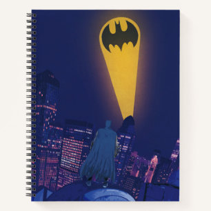 Bat Signal Over Gotham Notebook