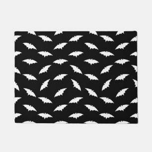 Bat Silhouette Shape Art Pattern Halloween Bats Doormat