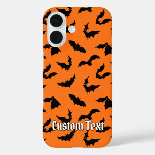 Bat Silhouettes Pattern iPhone 16 Case