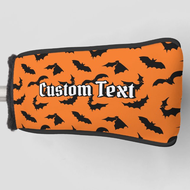 Bat Silhouettes Pattern Golf Head Cover (Front)