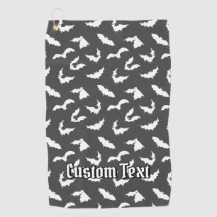 Bat Silhouettes Pattern Golf Towel