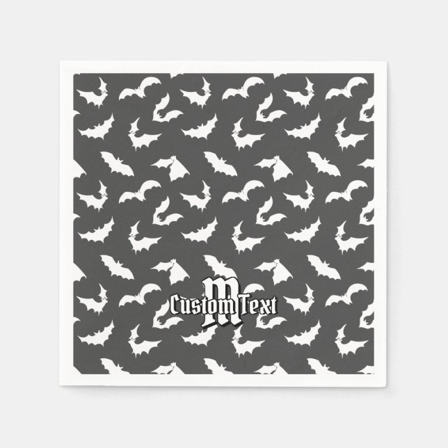 Bat Silhouettes Pattern Napkins (Front)