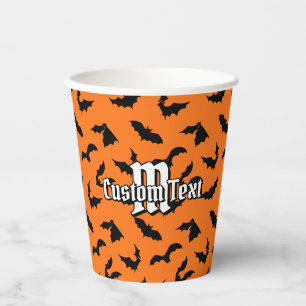 Bat Silhouettes Pattern Paper Cups