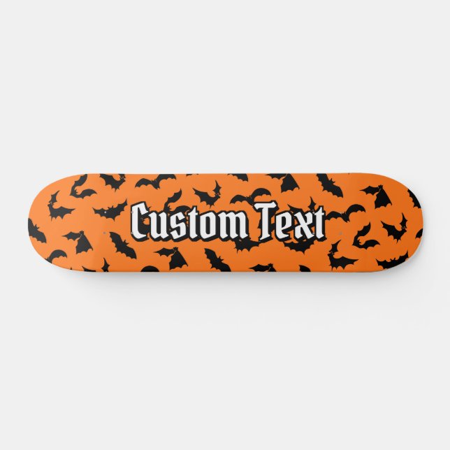 Bat Silhouettes Pattern Skateboard (Horz)