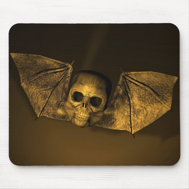 Bat Skull Mouse Pad (Front)