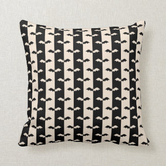 Bat Stripes Throw Pillow