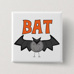 BAT T-shirts and Gifts 2 Inch Square Button